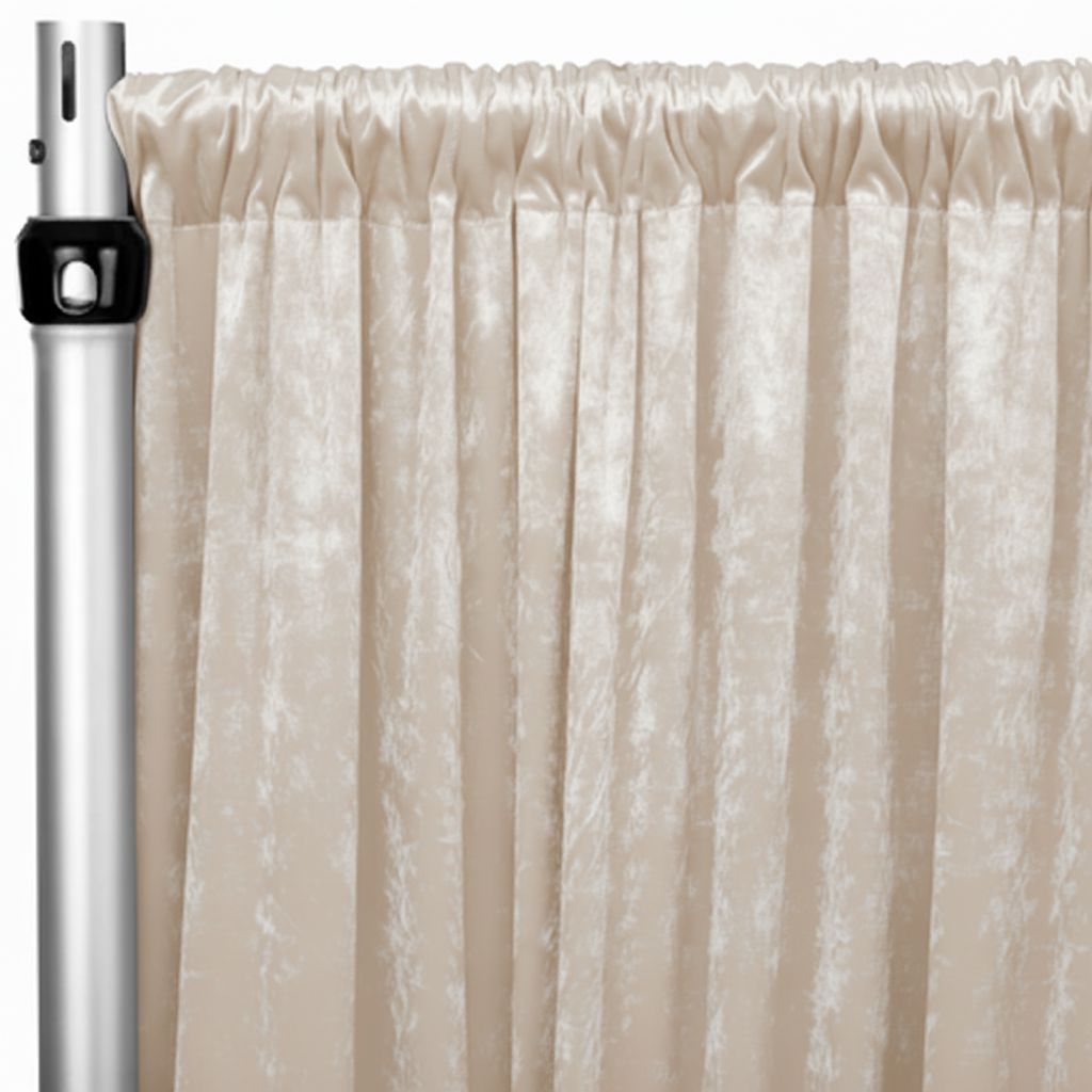 Crush Velvet Fabric Panel | Luxury Event Draping by The Posh Academy