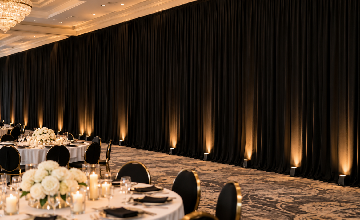 Why Spandex Is the Best Fabric for Perimeter Draping (And What Else Fails)
