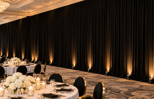Why Spandex Is the Best Fabric for Perimeter Draping (And What Else Fails)