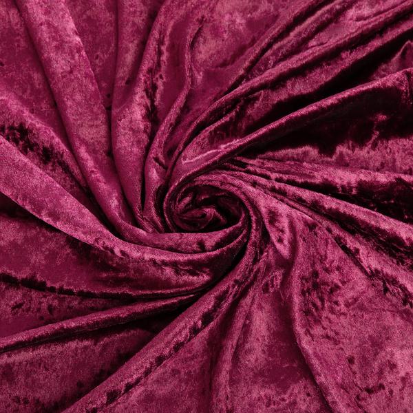 12' CRUSHED VELVET PANEL - burgundy