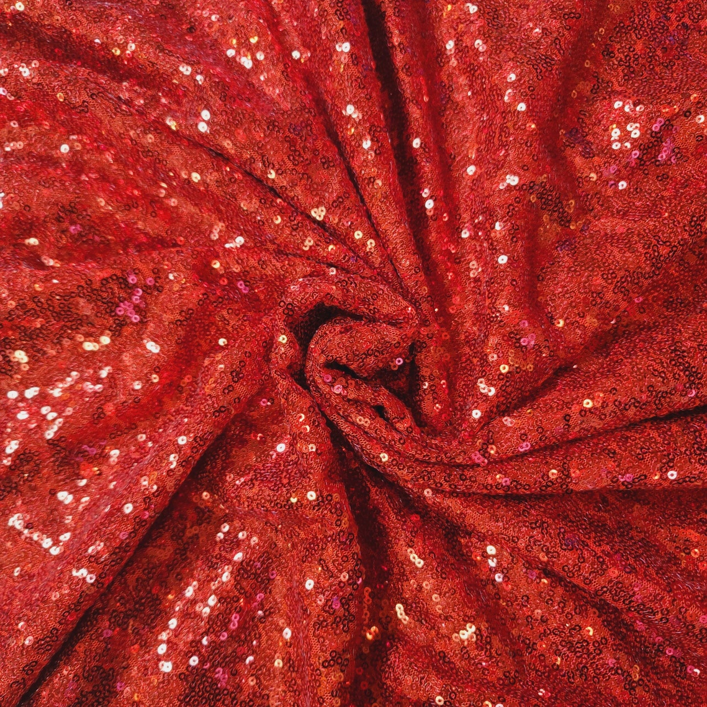 12' MESH SEQUIN PANEL - Red