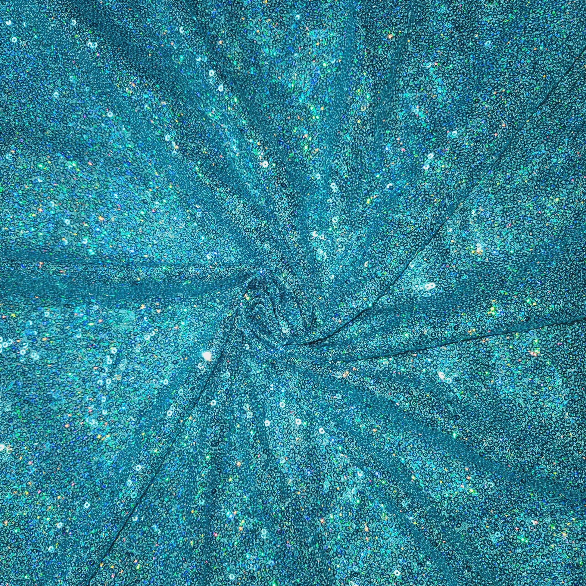 12' MESH SEQUIN PANEL - Turqoiuse