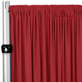 4-Way Stretch Spandex Drape Panel | 15ft x 65in | Single Rod Pocket | 13 Colors