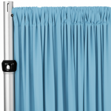 4-Way Stretch Spandex Drape Panel | 15ft x 65in | Single Rod Pocket | 13 Colors