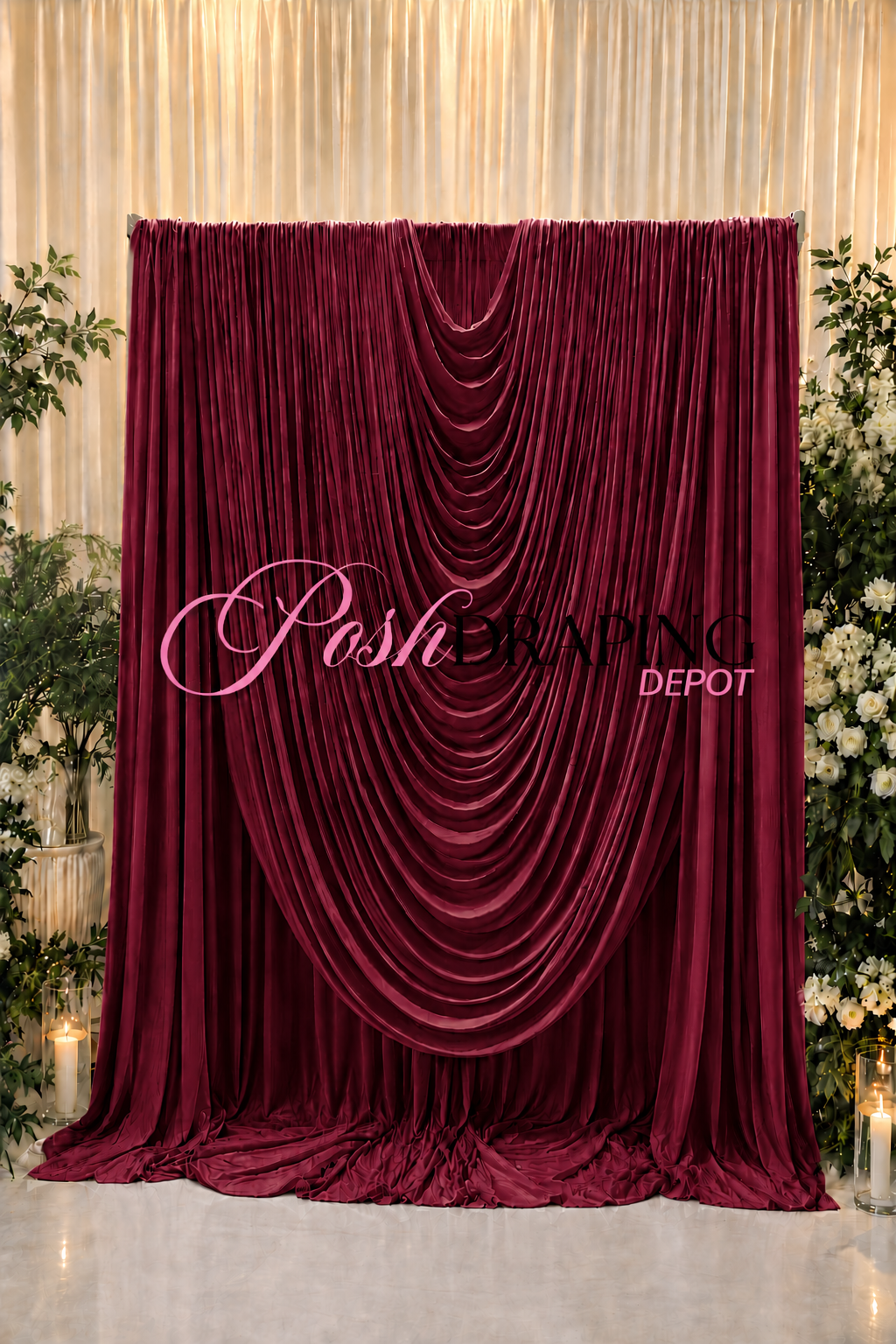 1pc Swag Bundle – 1 Large Swag + 4 Matching Panels