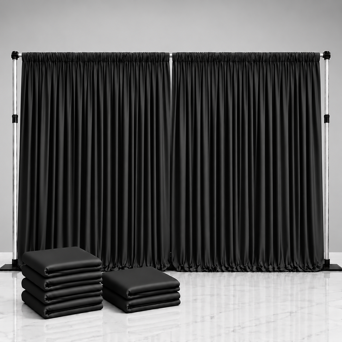 Spandex Drape Panel Packs | 4-Way Stretch | 15ft x 65in | 2 or 4 Panel Pack | Choose Color