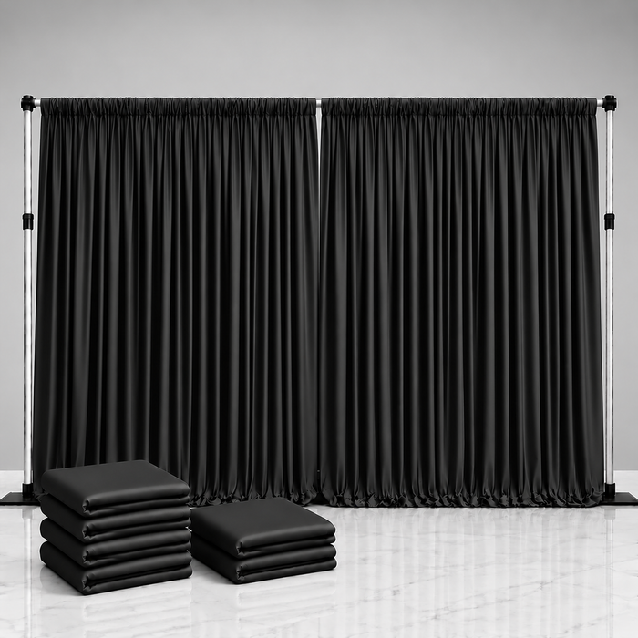 Spandex Drape Panel Packs | 4-Way Stretch | 15ft x 65in | 2 or 4 Panel Pack | Choose Color