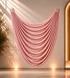 Layer Wave Ceiling Drape - Milk Silk Wedding Backdrop - Pre-order Ships July 25