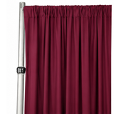 4-Way Stretch Spandex Drape Panel | 15ft x 65in | Single Rod Pocket | 16 Colors