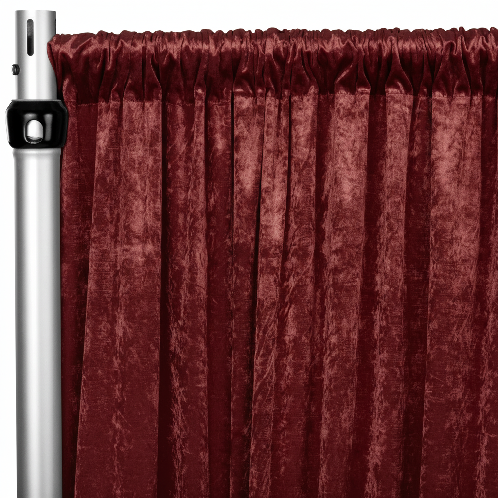 Crush Velvet Fabric Panel | Luxury Event Draping by The Posh Academy