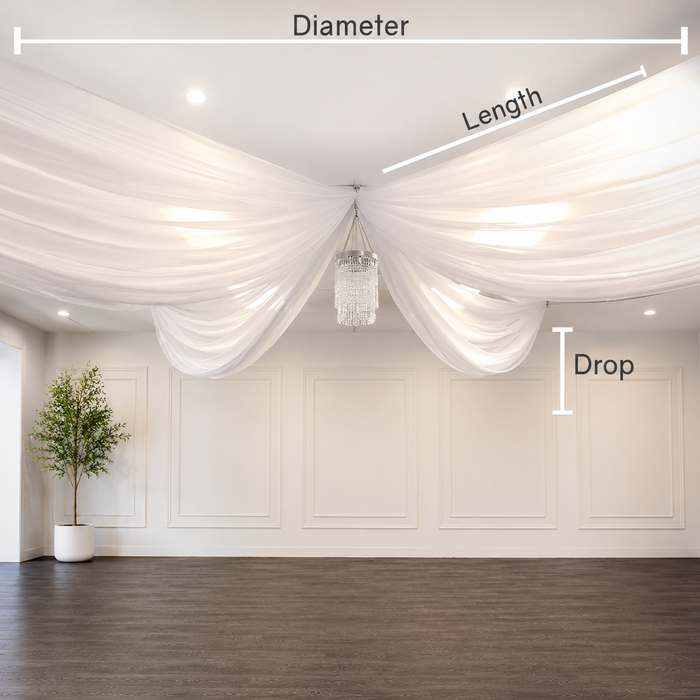 Pre- Made Ceiling Drape - Pre-order Ships July 25