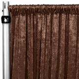Crush Velvet Fabric Panel — Luxury Event Draping Curtain | 15ft x 52in | 10 Colors