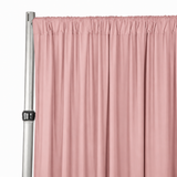 Mauve 4-Way Stretch Spandex Drape Panel 15ft – Pipe and Drape Backdrop Curtain