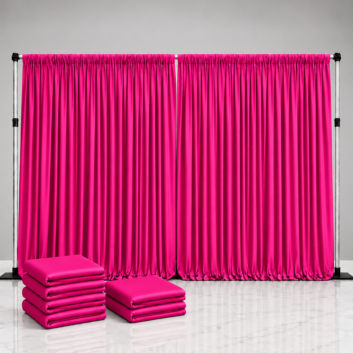 Spandex Drape Panel Packs | 4-Way Stretch | 15ft x 65in | 2 or 4 Panel Pack | Choose Color