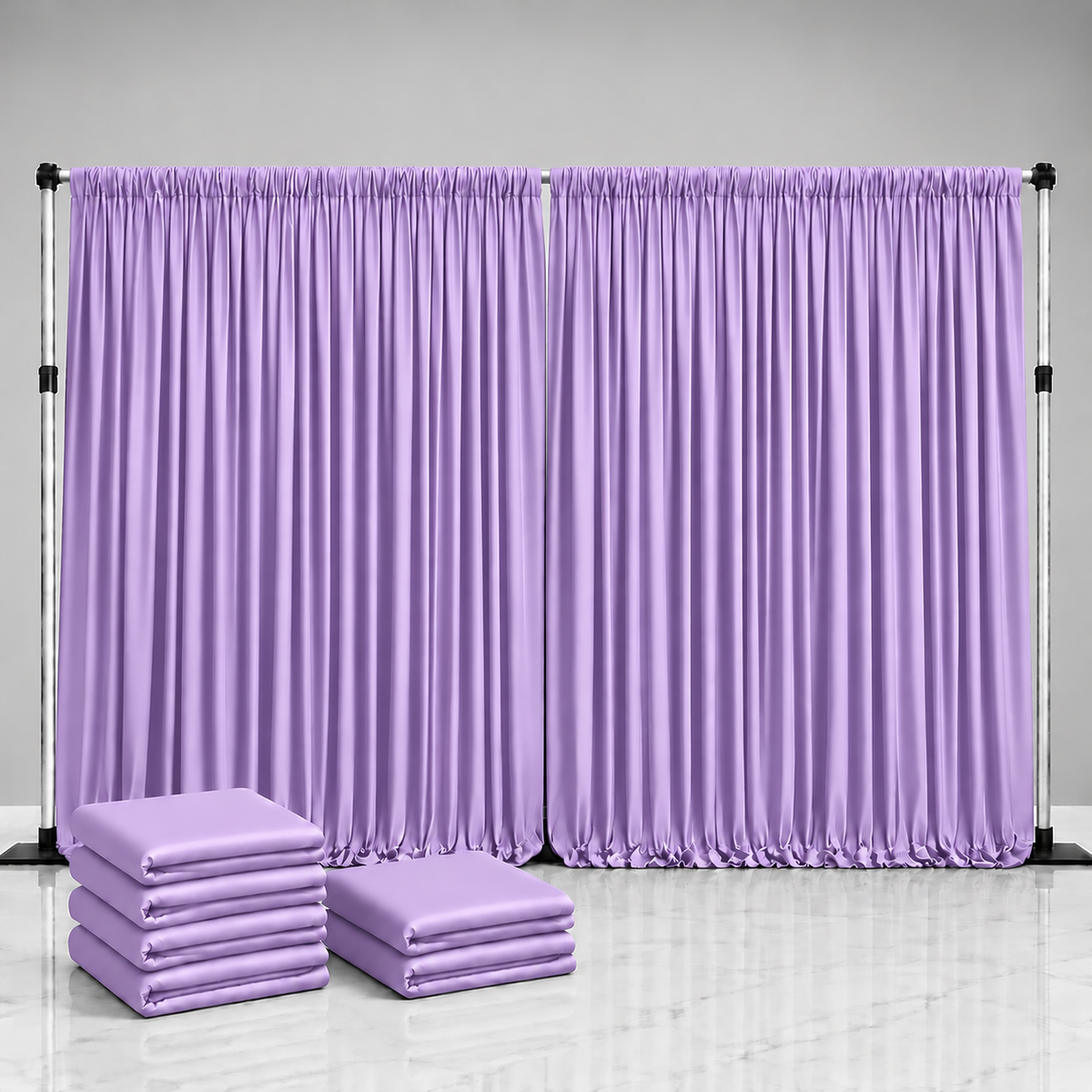 Spandex Drape Panel Packs | 4-Way Stretch | 15ft x 65in | 2 or 4 Panel Pack | Choose Color
