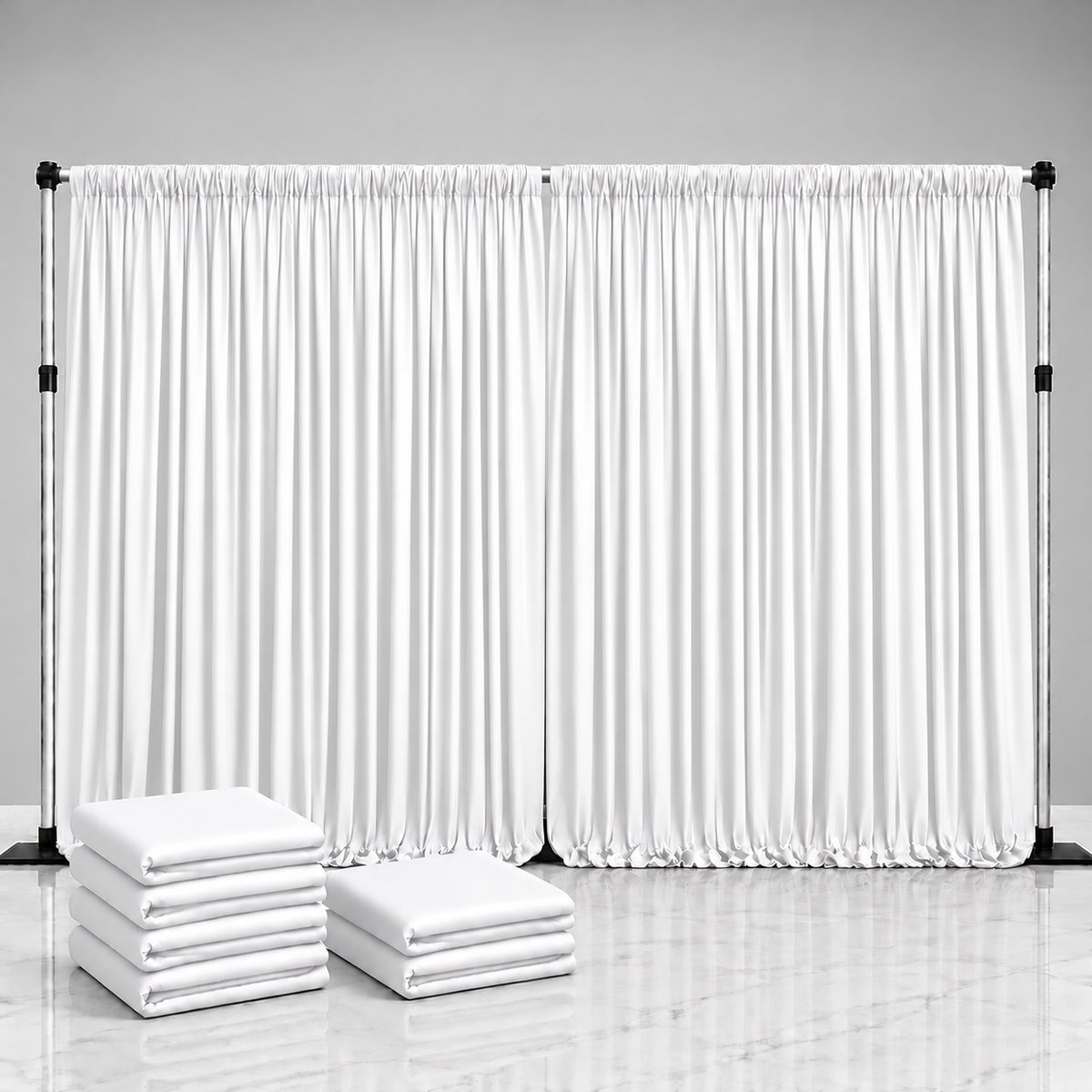 Spandex Drape Panel Packs | 4-Way Stretch | 15ft x 65in | 2 or 4 Panel Pack | Choose Color
