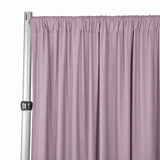 Mauve 4-Way Stretch Spandex Drape Panel 15ft – Pipe and Drape Backdrop Curtain