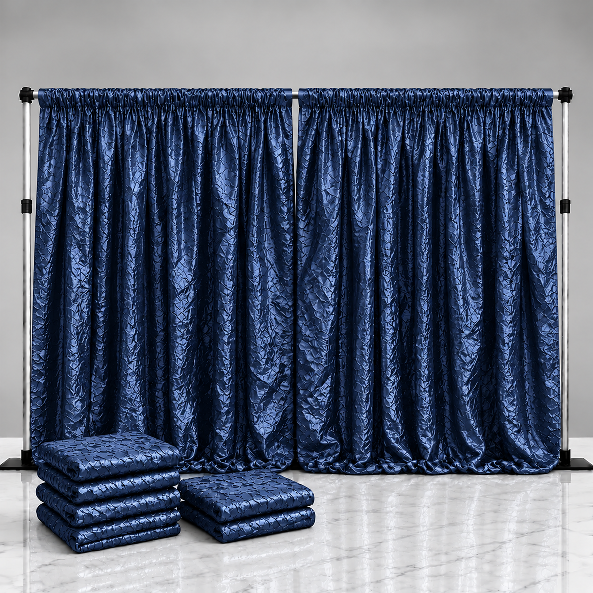 Crushed Taffeta Drape Panel Packs | 15ft | 2 or 4 Panel Pack | Choose Color
