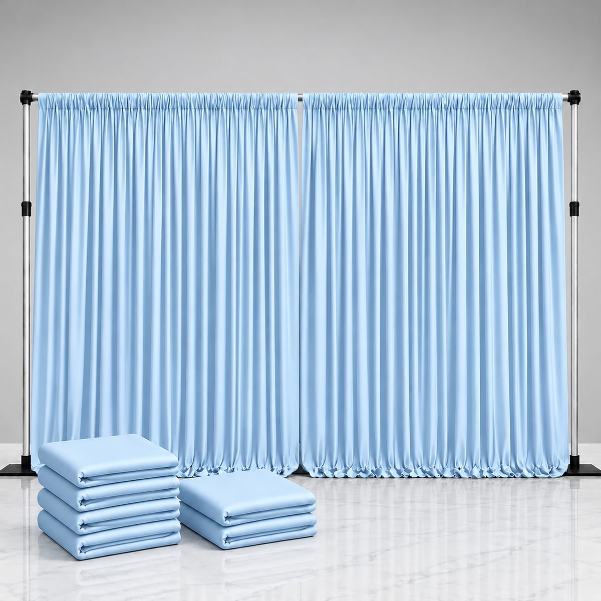 Spandex Drape Panel Packs | 4-Way Stretch | 15ft x 65in | 2 or 4 Panel Pack | Choose Color