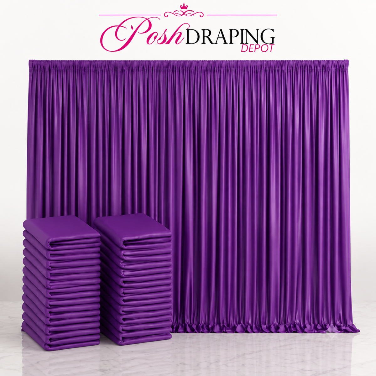 Spandex Drape Panel Pack | 4-Way Stretch | 15ft x 65in | Choose Size & Color