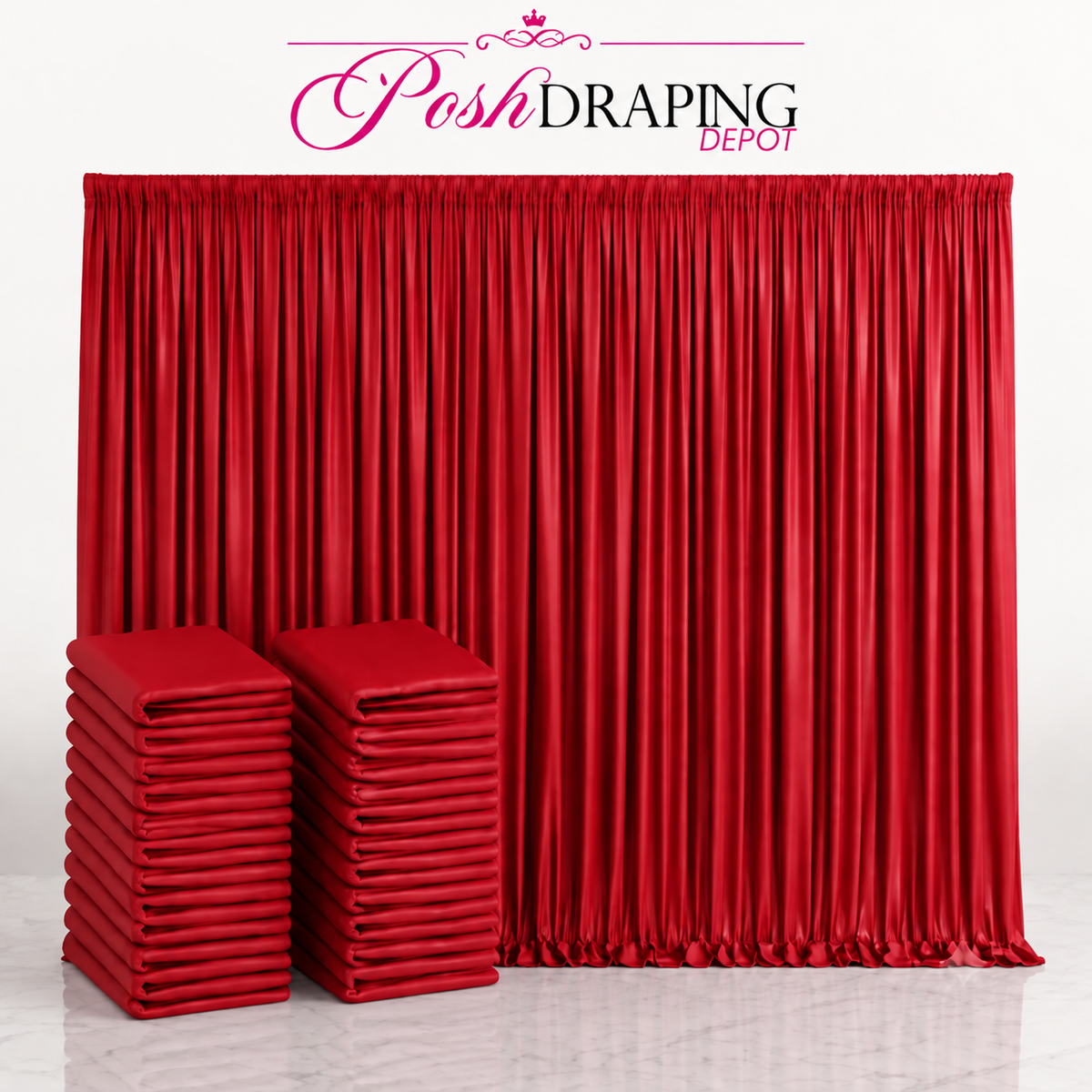 Spandex Drape Panel Pack | 4-Way Stretch | 15ft x 65in | Choose Size & Color