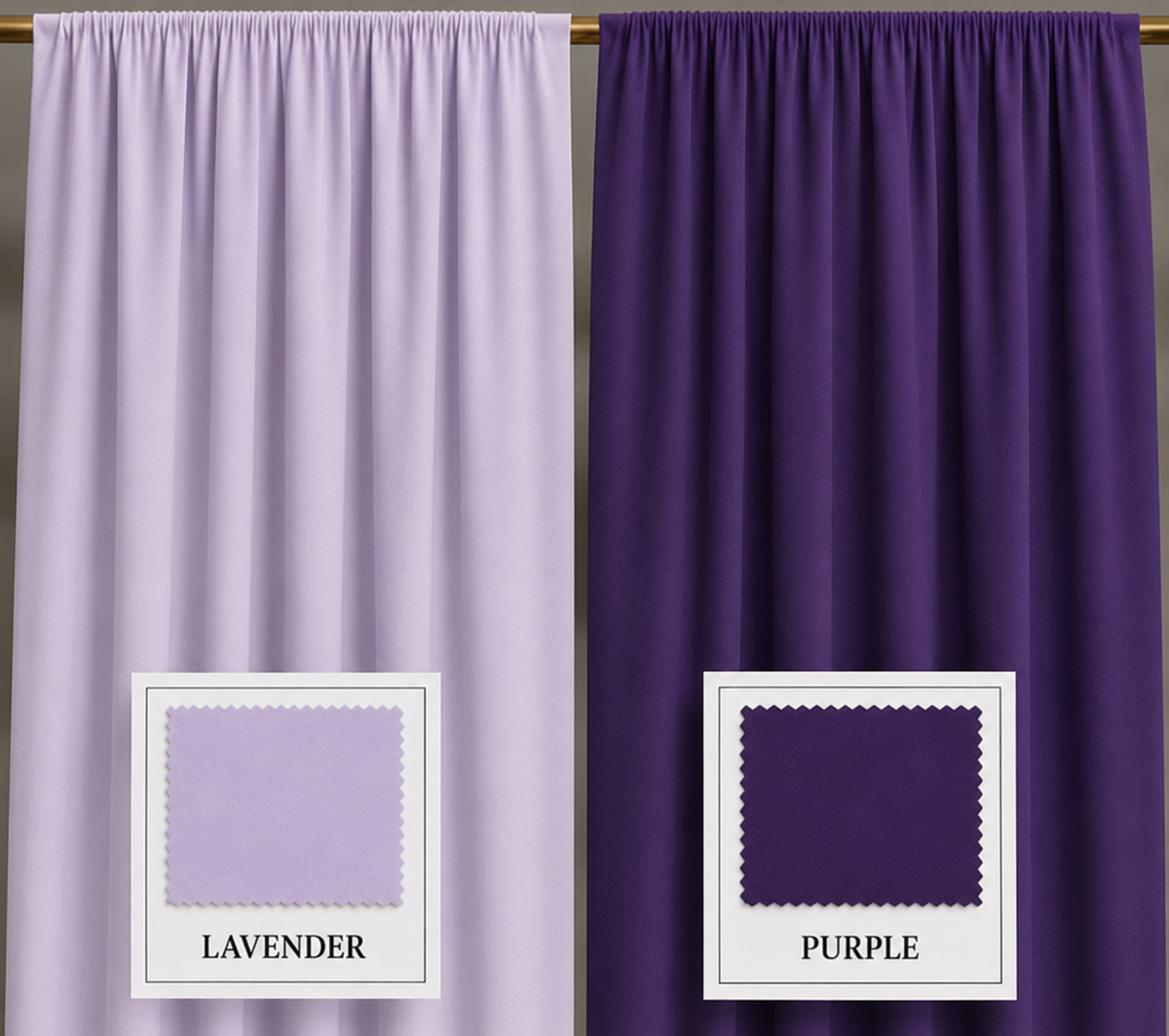 Stretch Spandex Drape Panel | 15ft x 65in | Single Rod Pocket | 16 Colors
