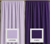 4-Way Stretch Spandex Drape Panel | 15ft x 65in | Single Rod Pocket | 16 Colors
