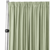 4-Way Stretch Spandex Drape Panel | 15ft x 65in | Single Rod Pocket | 16 Colors