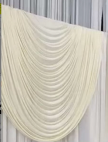 Pre-made Baroque Swag Drape - Ships June 10th