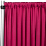 4-Way Stretch Spandex Drape Panel | 15ft x 65in | Single Rod Pocket | 13 Colors