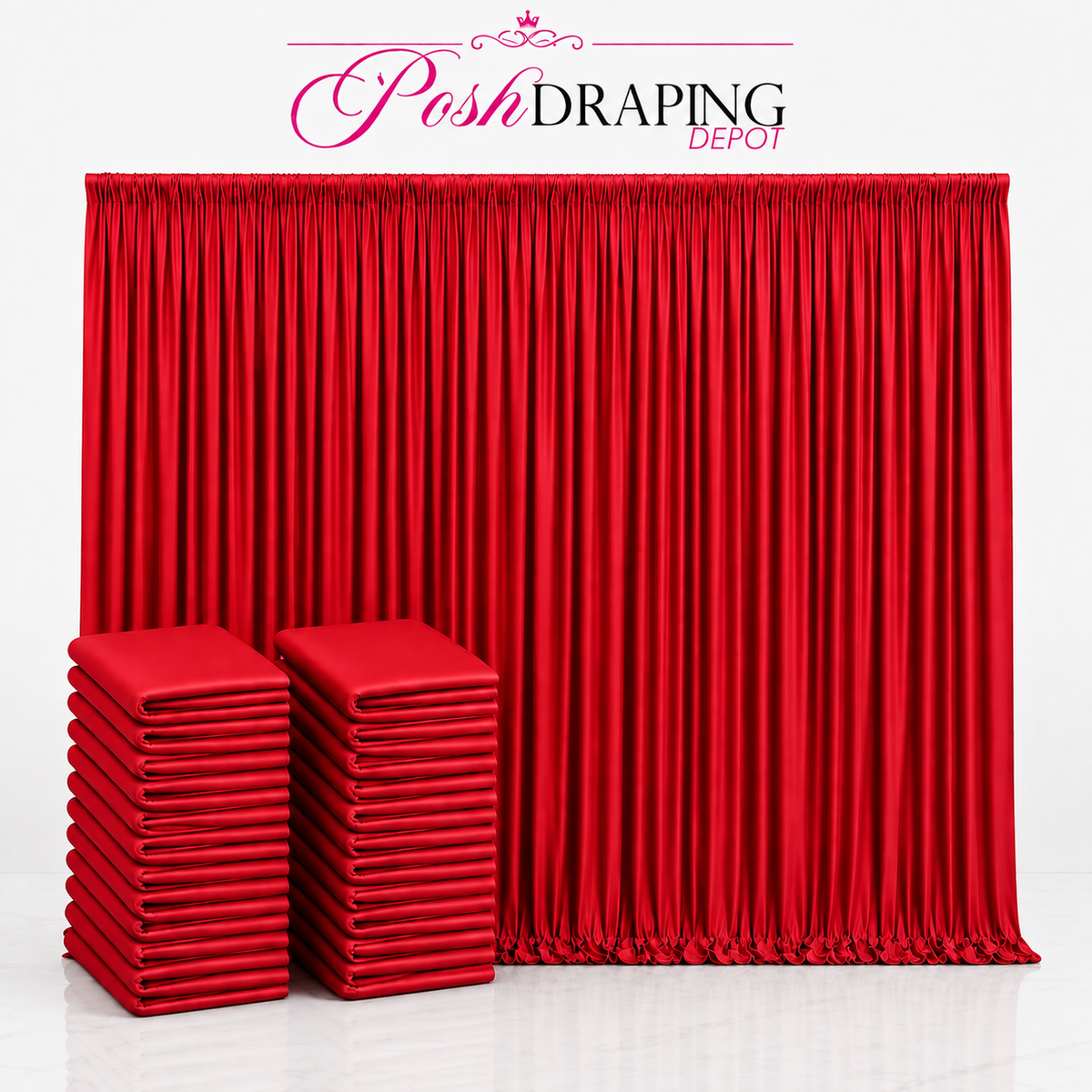 Spandex Drape Panel Pack | 4-Way Stretch | 15ft x 65in | Choose Size & Color