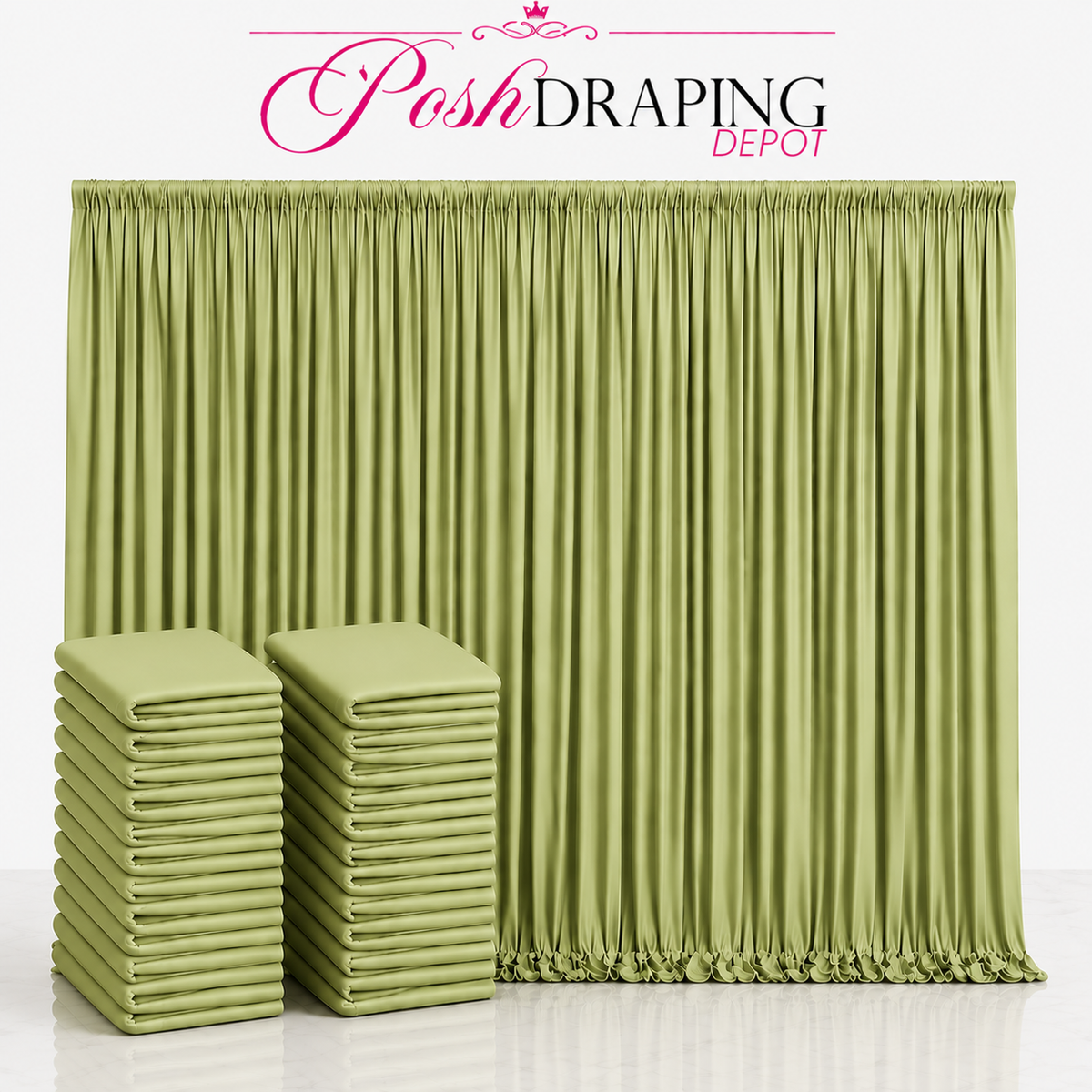 Spandex Drape Panel Pack | 4-Way Stretch | 15ft x 65in | Choose Size & Color