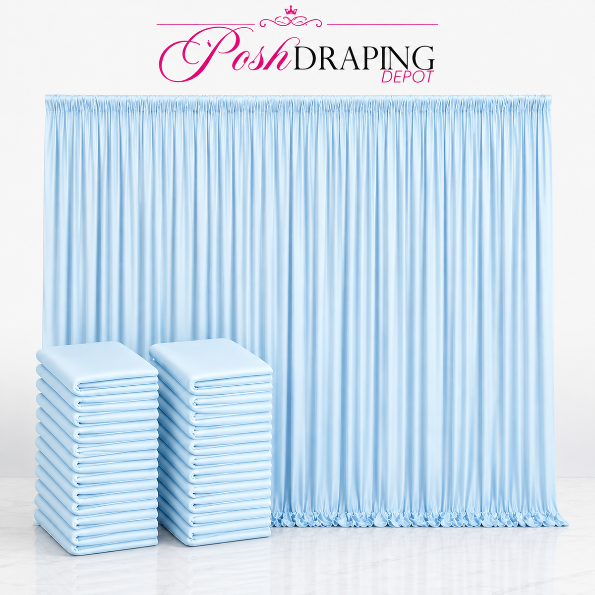 Spandex Drape Panel Pack | 4-Way Stretch | 15ft x 65in | Choose Size & Color