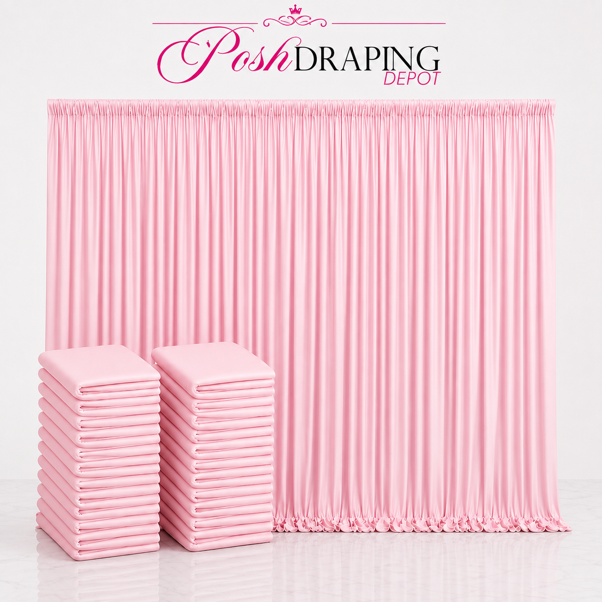 Spandex Drape Panel Pack | 4-Way Stretch | 15ft x 65in | Choose Size & Color