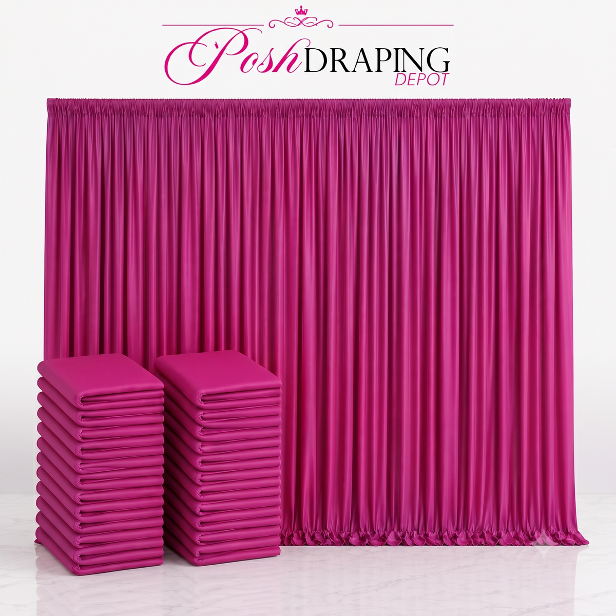 Spandex Drape Panel Pack | 4-Way Stretch | 15ft x 65in | Choose Size & Color