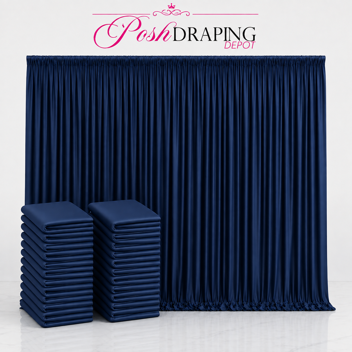 Spandex Drape Panel Pack | 4-Way Stretch | 15ft x 65in | Choose Size & Color