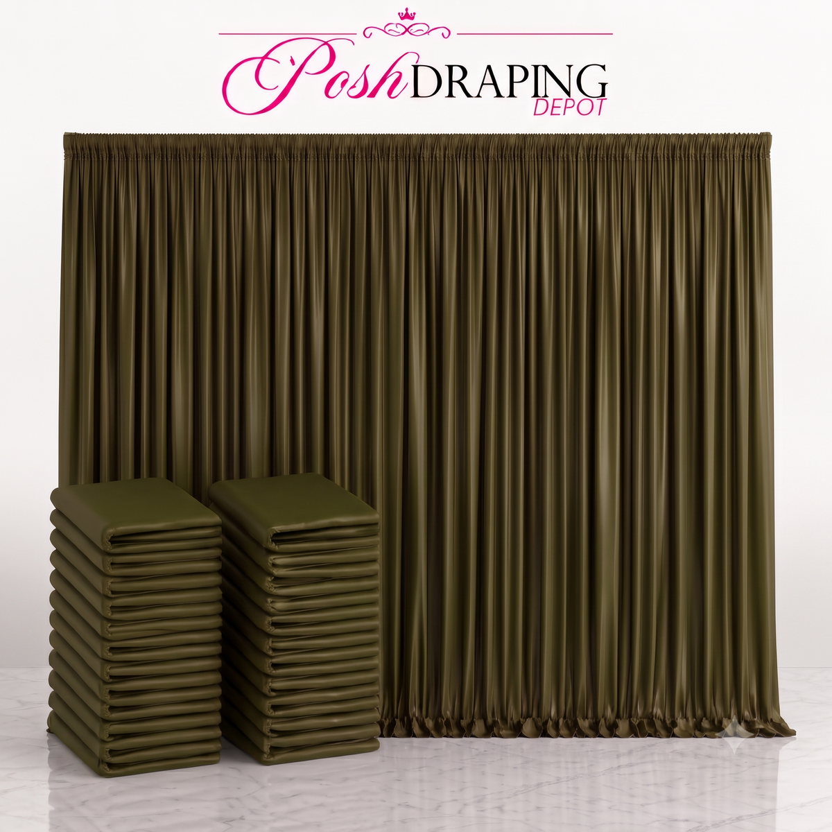 Spandex Drape Panel Pack | 4-Way Stretch | 15ft x 65in | Choose Size & Color