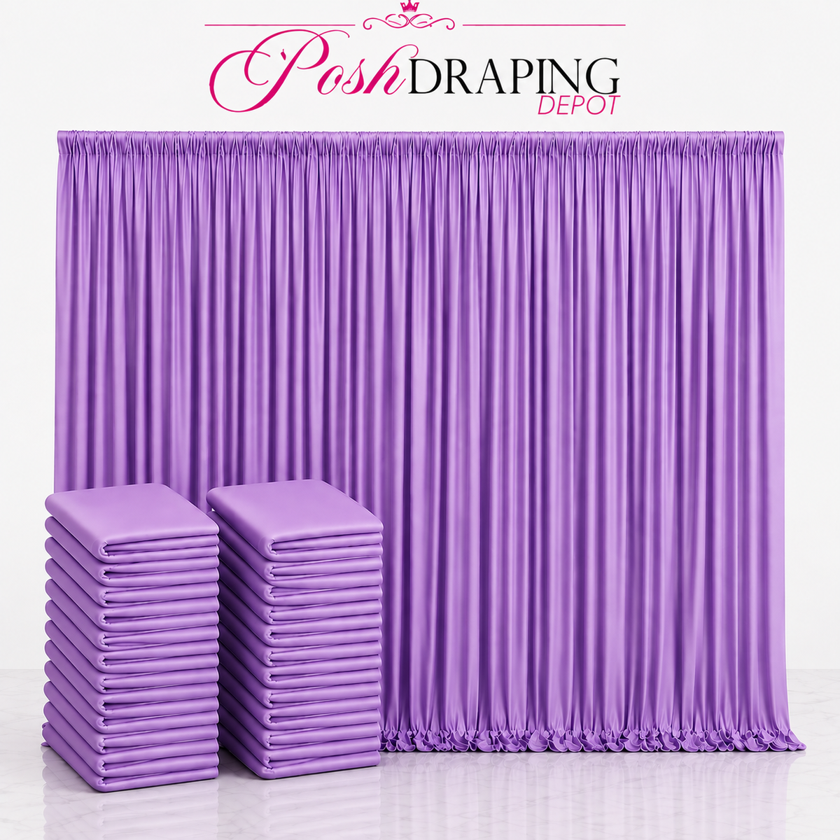 Spandex Drape Panel Pack | 4-Way Stretch | 15ft x 65in | Choose Size & Color