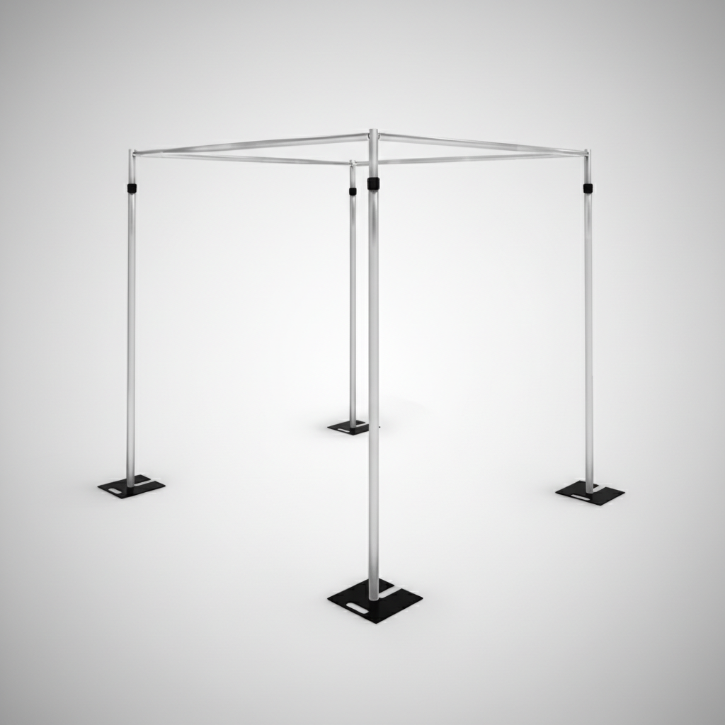 Square Canopy Pipe and Drape Kit