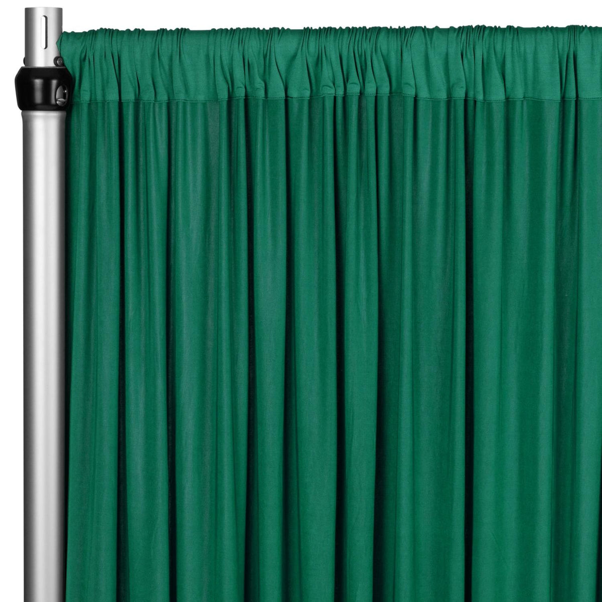 Emerald Green 4-Way Stretch Spandex Drape Panel 15ft – Event Draping Fabric