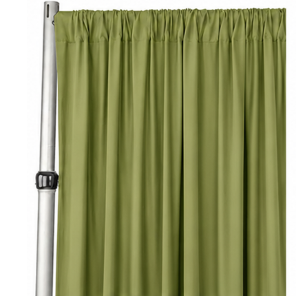 Stretch Spandex Drape Panel | 15ft x 65in | Single Rod Pocket | 16 Colors