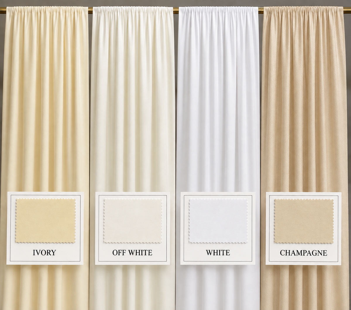 Stretch Spandex Drape Panel | 15ft x 65in | Single Rod Pocket | 16 Colors
