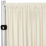 4-Way Stretch Spandex Drape Panel | 15ft x 65in | Single Rod Pocket | 13 Colors