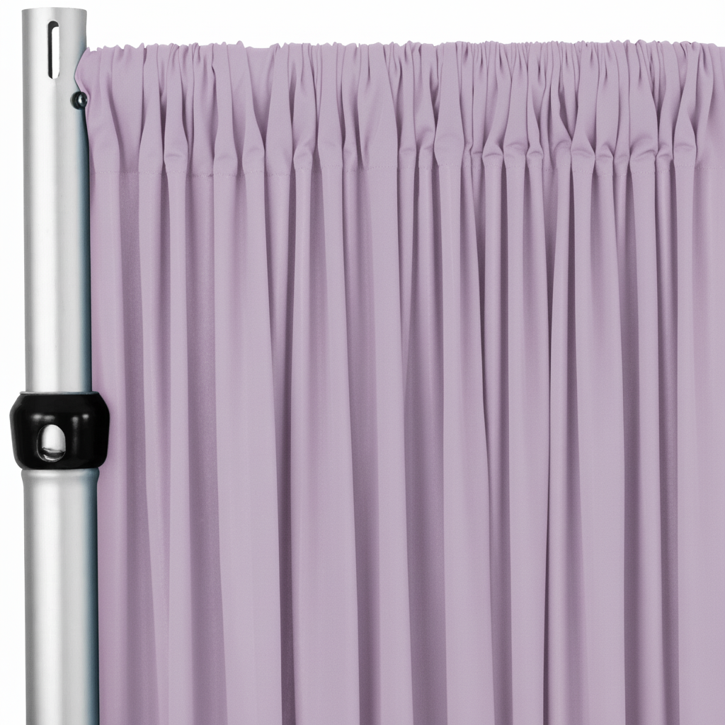 Lavender 4-Way Stretch Spandex Drape Panel 15ft – Pipe and Drape Event Fabric