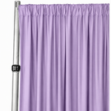 4-Way Stretch Spandex Drape Panel | 15ft x 65in | Single Rod Pocket | 16 Colors