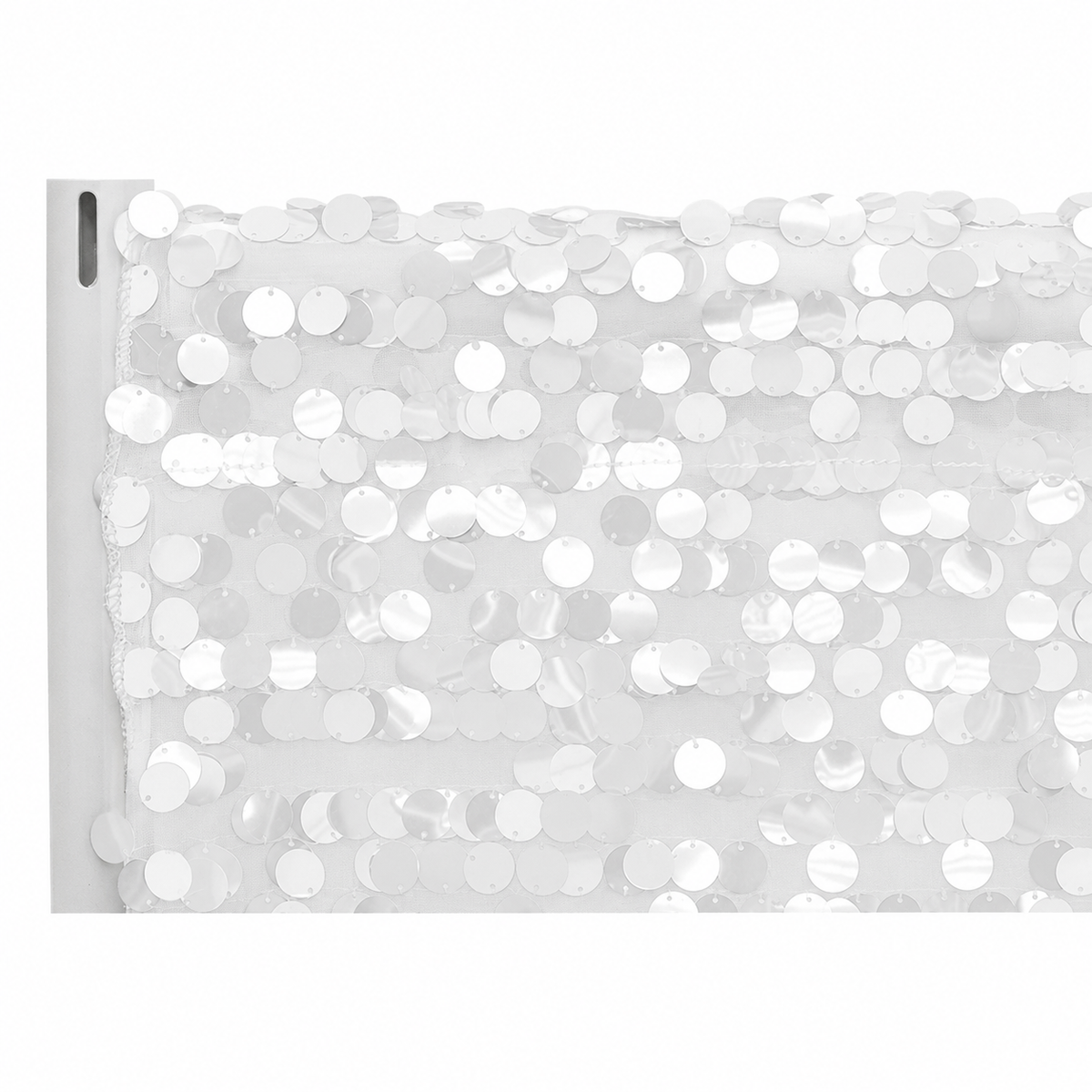 White Payette Sequin Curtain Panel