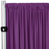 4-Way Stretch Spandex Drape Panel | 15ft x 65in | Single Rod Pocket | 13 Colors