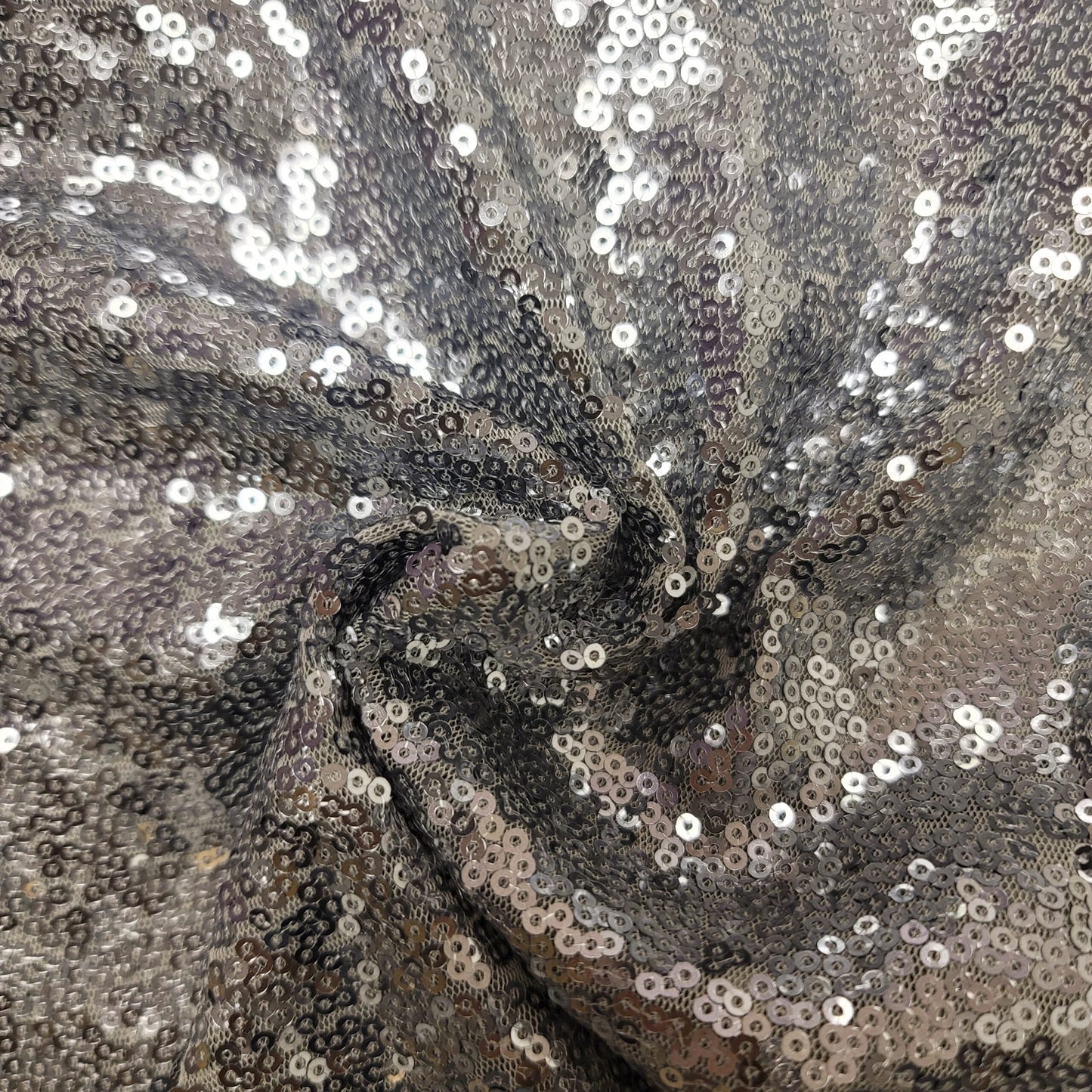 sequin charcoal fabric