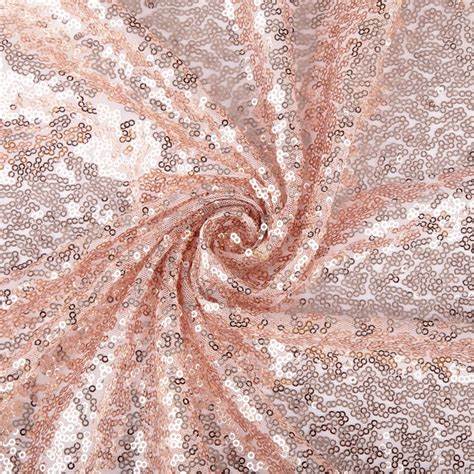 Sequin Fabric Bolt - Blush