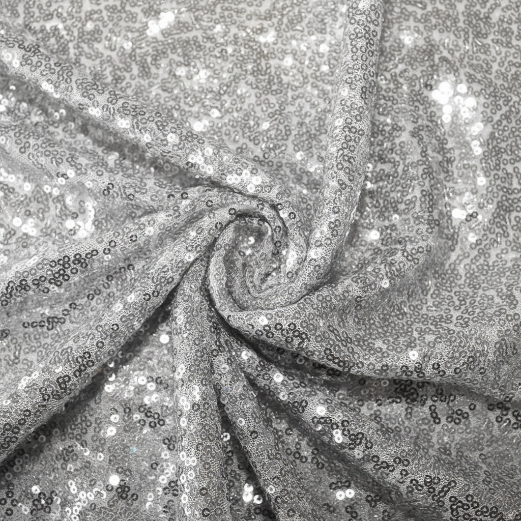 Sequin Mesh Net Drape Panel